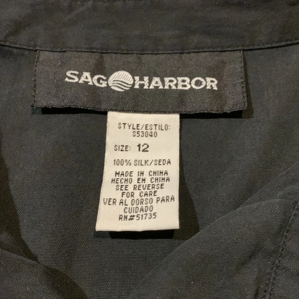 Vintage Silk Button Down Blouse - Picture 7 of 8